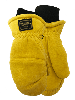 Watson Gloves Crazy Colts Spilt Deer Sherpa Lining Mitts Kids - Watson Gloves