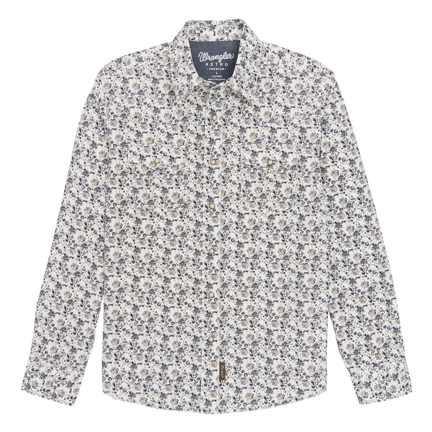 Wrangler Retro Premium Long Sleeve Snap Shirt weis-western-wear