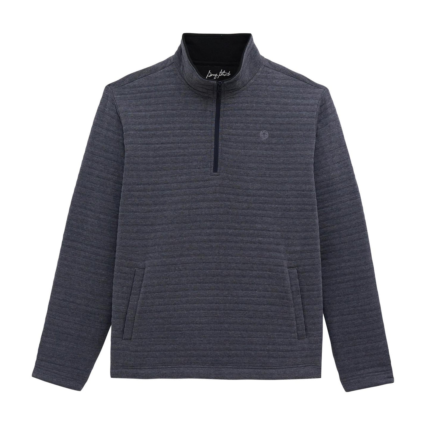 Wrangler Men's George Strait Knit 1/4 Zip Pullover - Blue
