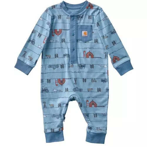 Carhartt Baby Farm Print Long Sleeve Coverall
