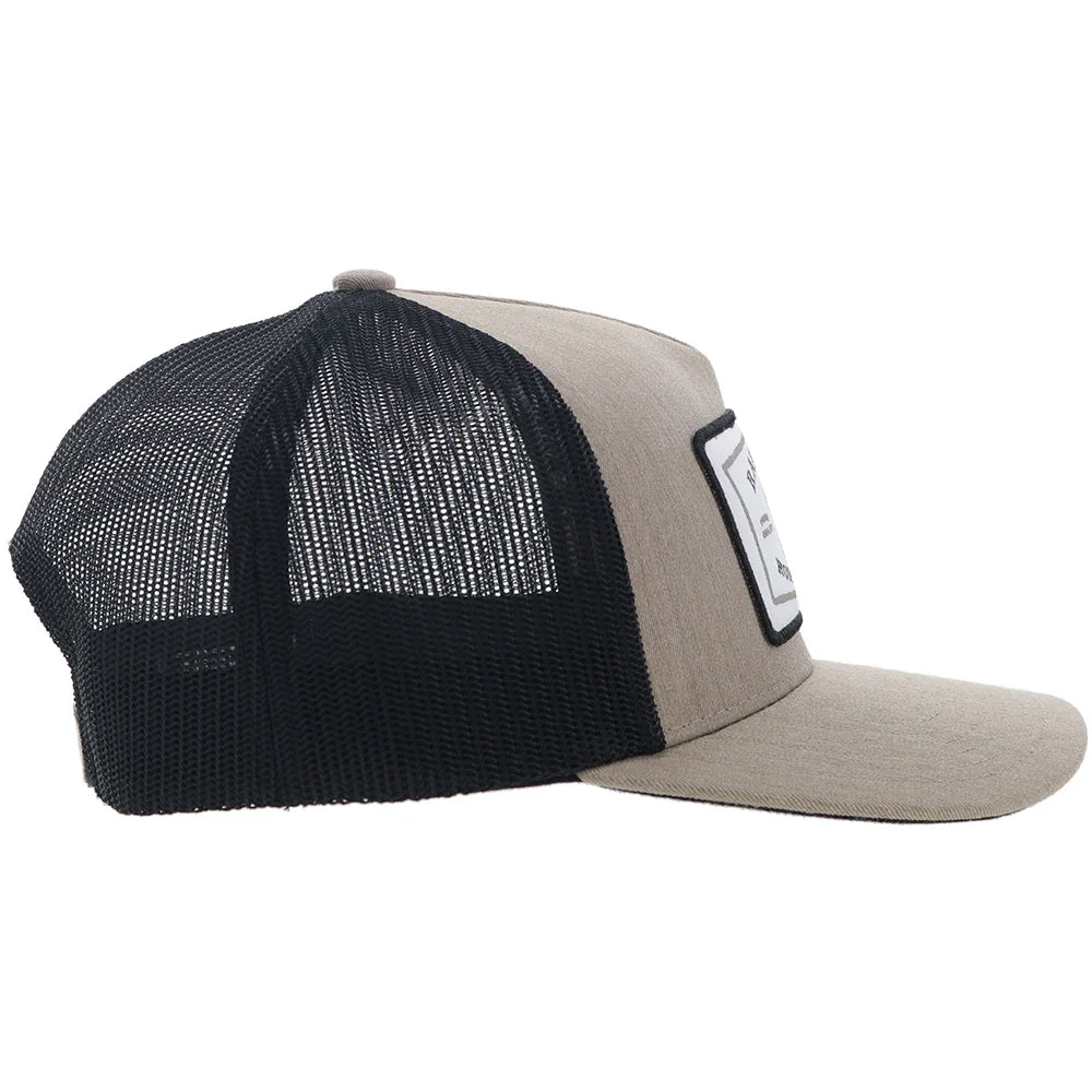 Hooey "Rank Stock" Hooey Hat Tan/Black w/White/Black Patch