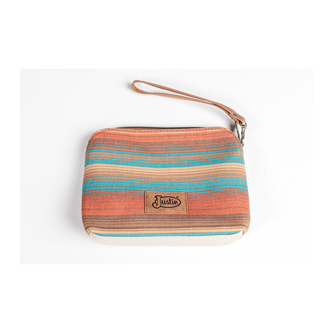 Justin Women's Striped Long Horn Cosmetic Pouch - Justin