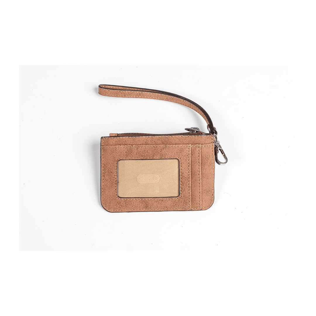 Justin Women's Mini Card Wallet Canvas With Horse Head - Justin