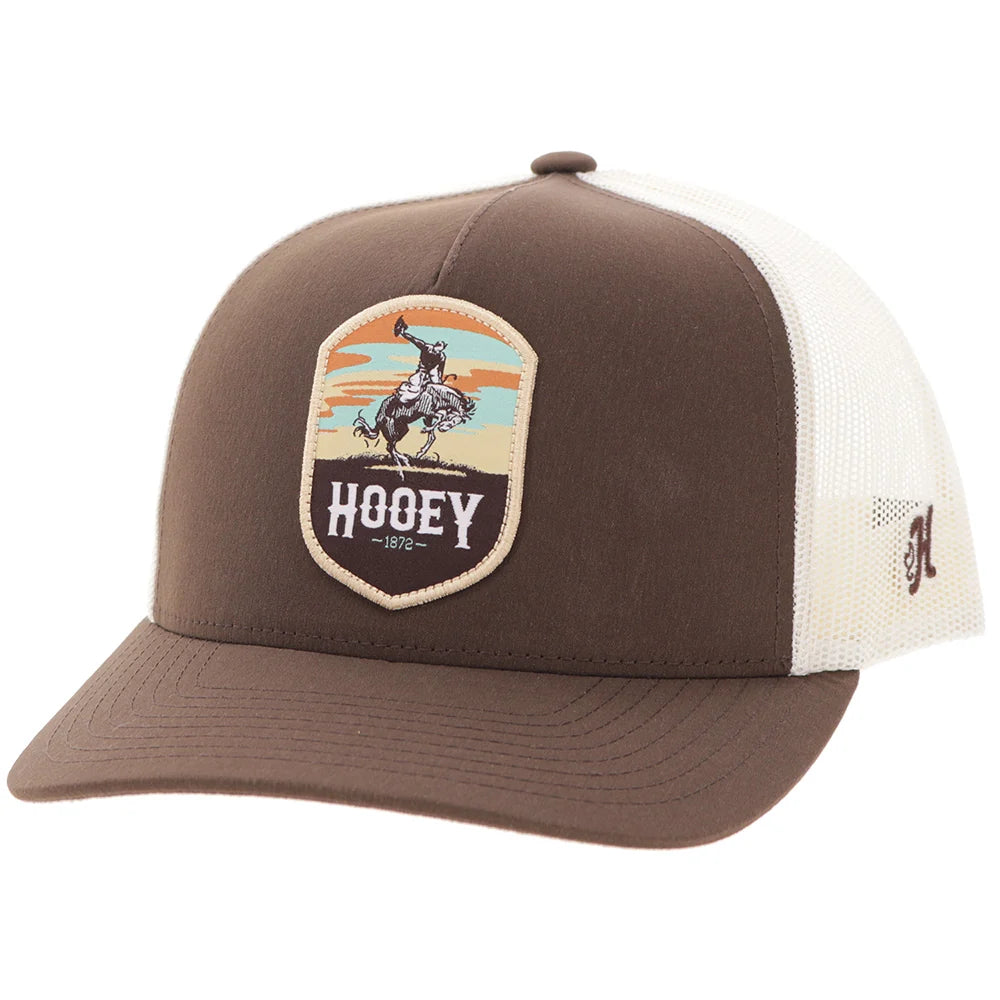 Hooey Tap 5-Panel Trucker Snapback Hat Tan
