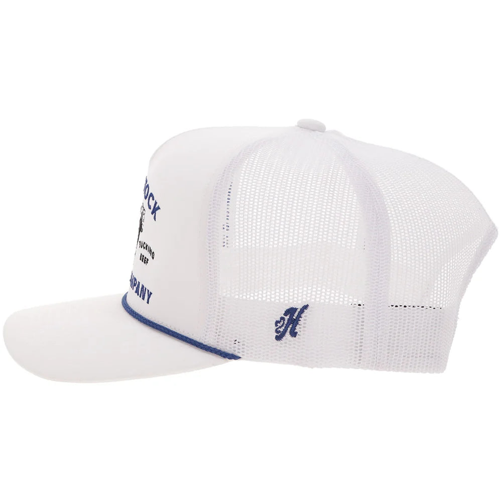 Hooey "Rank Stock" Hat White/Blue