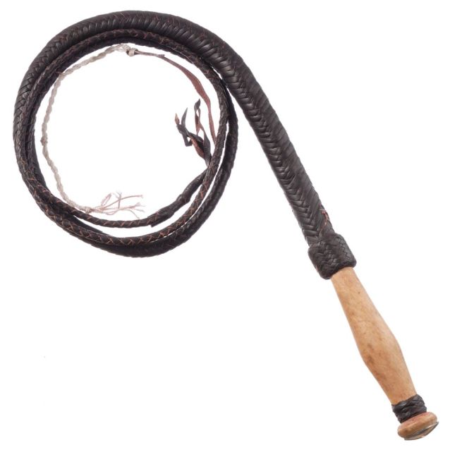 Tough 1 Swivel Handle Hand Braided 6FT Bull Whip - Tough 1