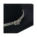 3D Belt Co. Clear Crystal Fashion Hatband