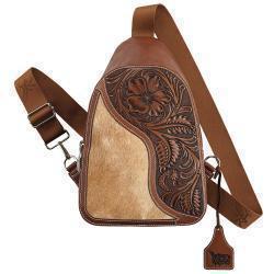 3D Belt Company Angel Ranch Sling Bag Brown