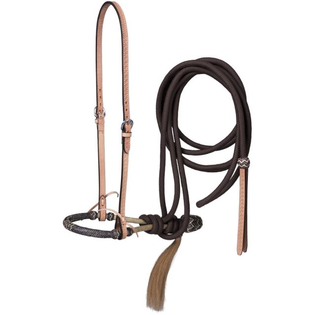 Tough 1 Royal King Basketweave Bosal/Hanger/Mecate Set - Tough 1