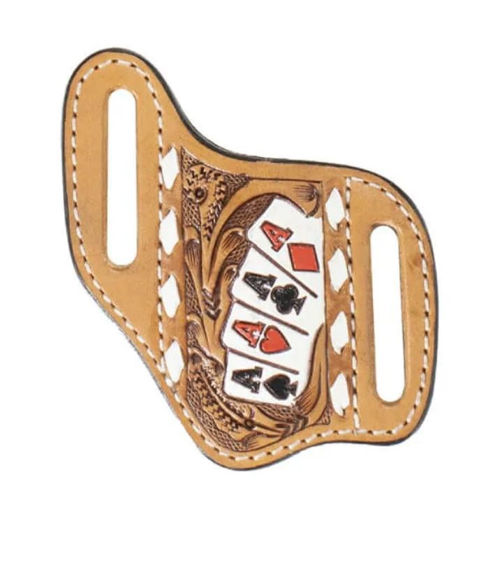 Nocona Ace Cards Knife Sheath - 3D Belt Co.