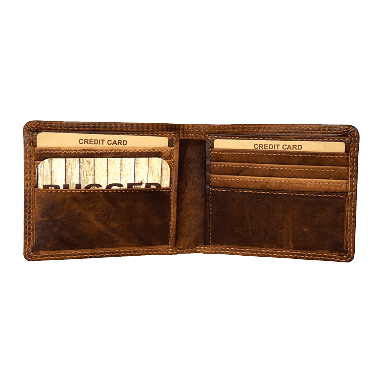 Rugged Earth Bifold Brown Leather Wallet - Rugged Earth