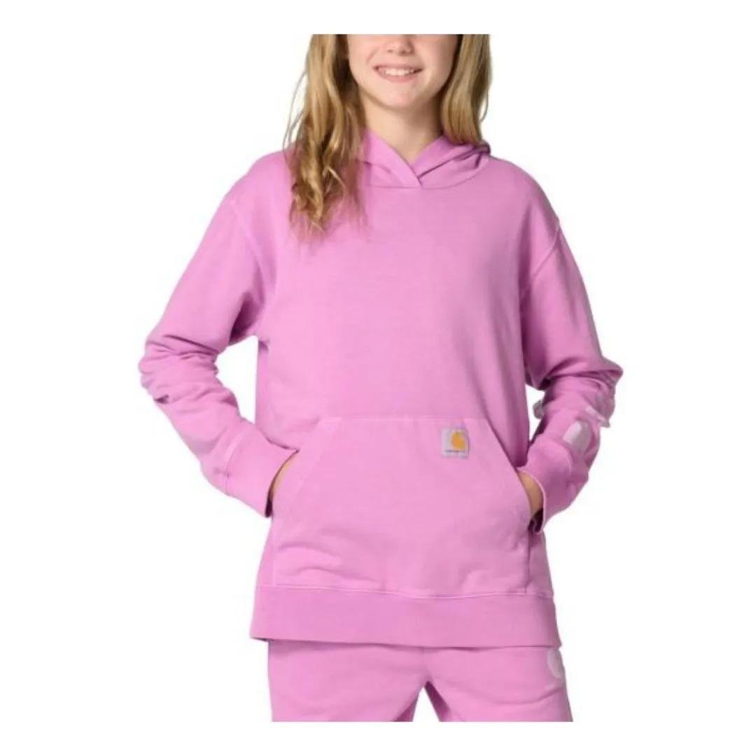 Carhartt Child/Girl's Re-Engineered Long-Sleeve Garment Dyed French Terry Sweatshirt - Carhartt