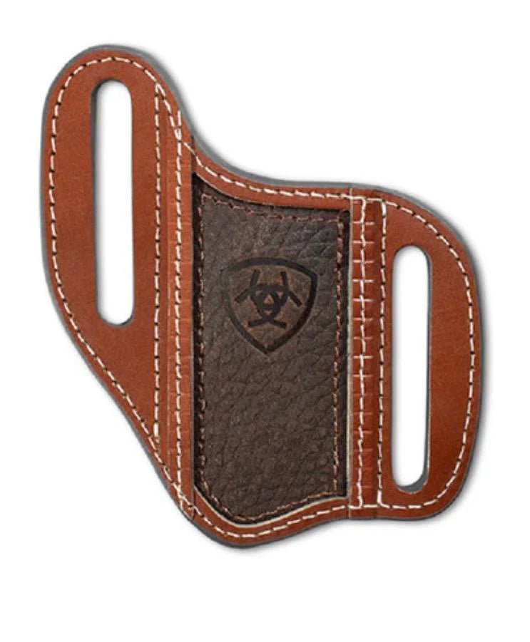 Ariat Embossed Shield Leather Knife Sheath - Ariat