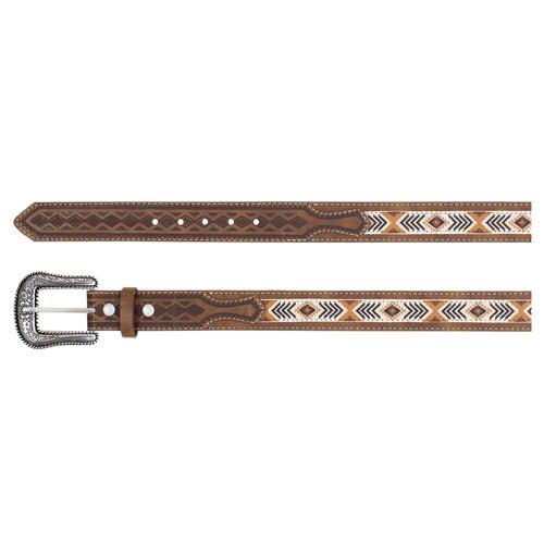 Arena Ace Boy's Belt Tan With Southwest Ribbon - Arena Ace