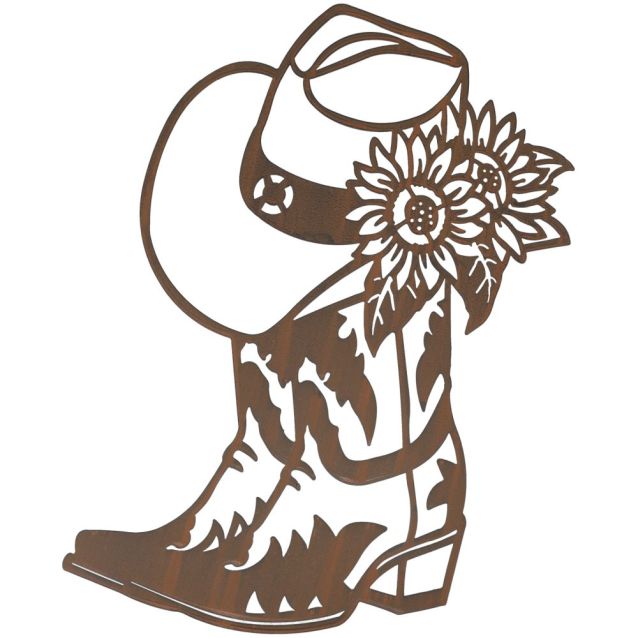 Tough 1 Boots/Cowboy Hat Wall Decor - Tough 1