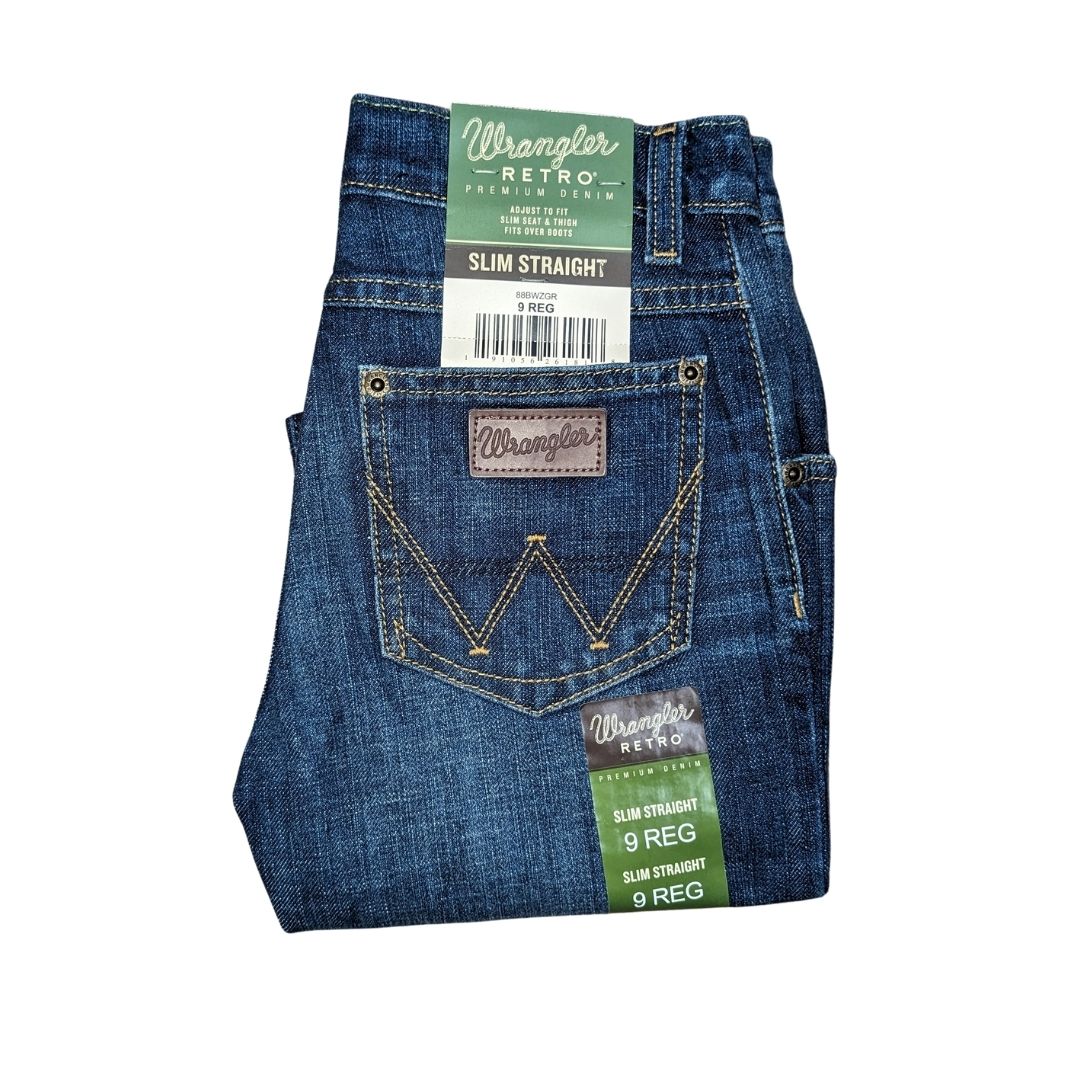 Wrangler Boy's Retro Slim Straight Leg Jeans