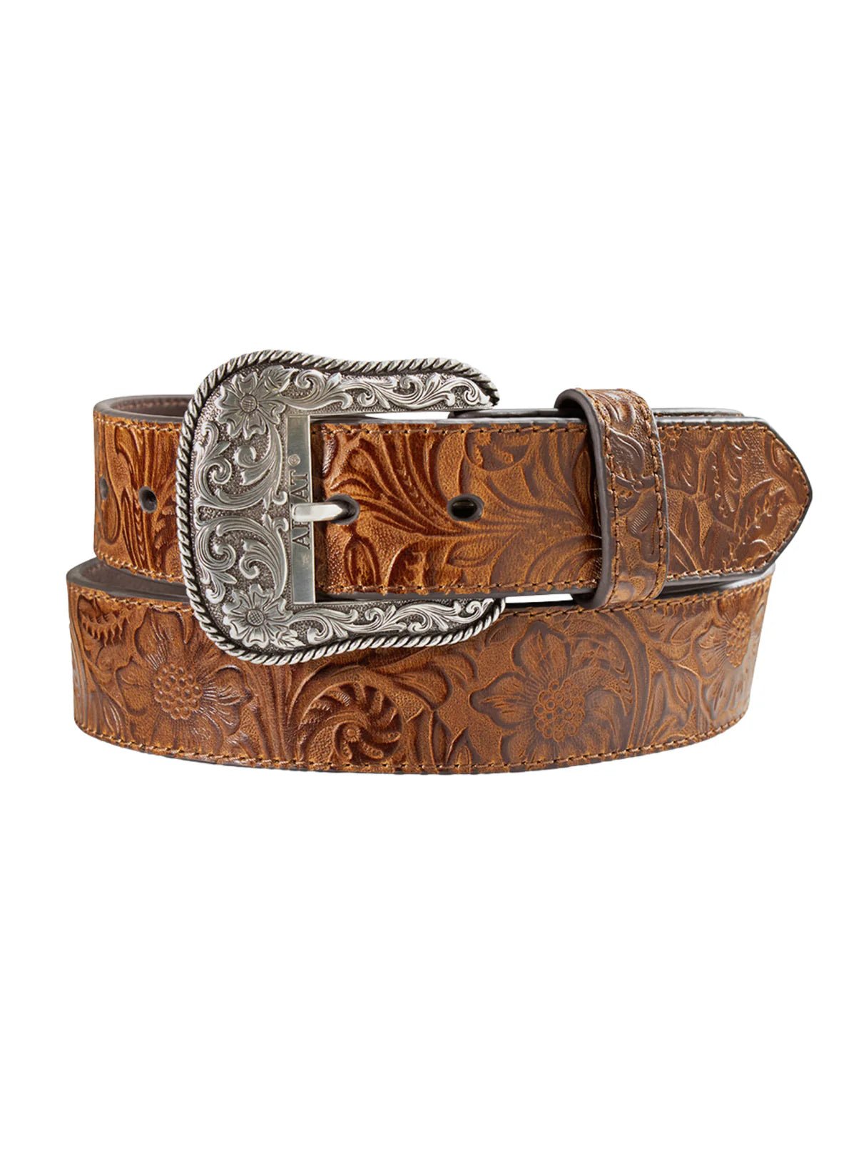 Ariat Women's Floral Embossed Leather Belt - Ariat