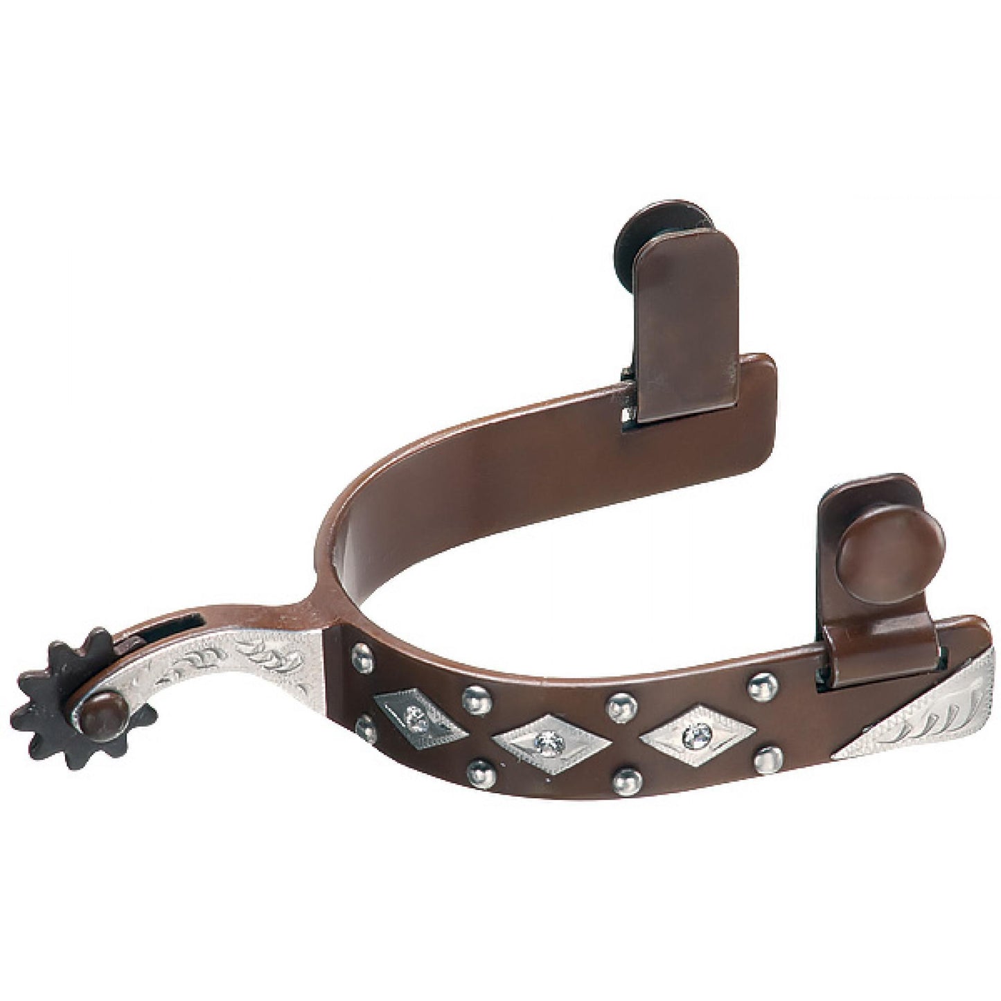 Antiqued Diamond Dots and Rhinestone Spurs weis-western-wear