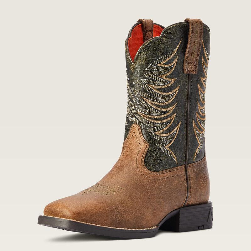 Ariat Boy's Firecatcher Y Western Boots In Distressed Brown