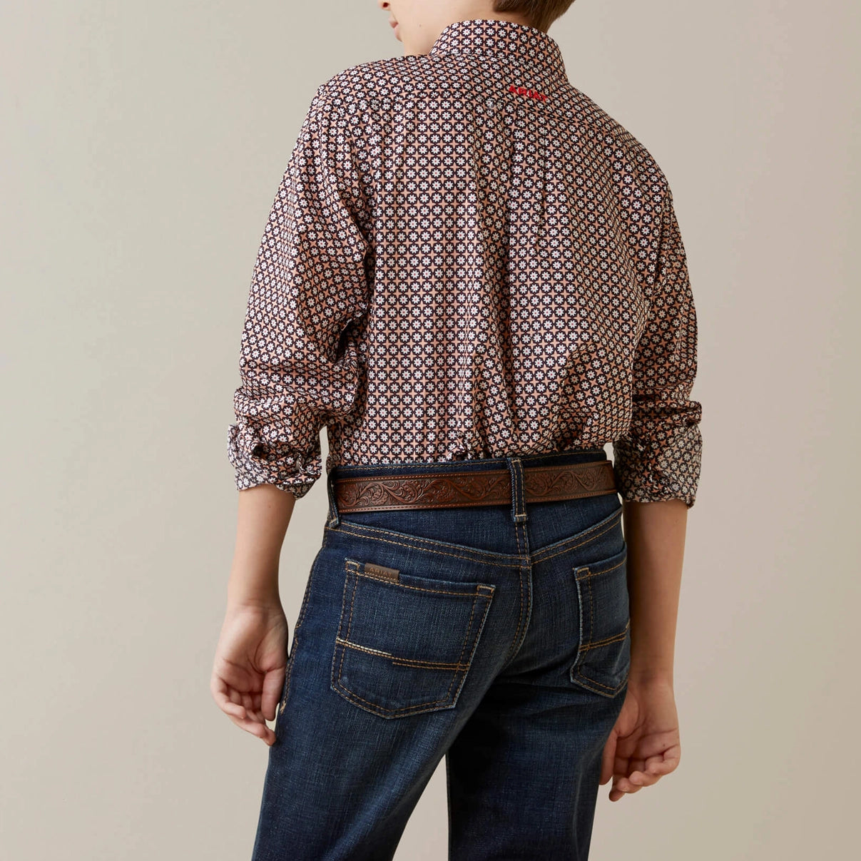 Ariat Boy's Shirt Long Sleeve Button Down