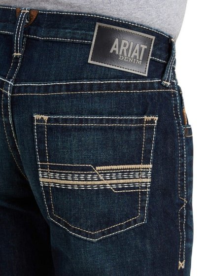 Ariat Men’s Jeans M5 Roadhouse Mid Rise Straight Leg Dark Wash