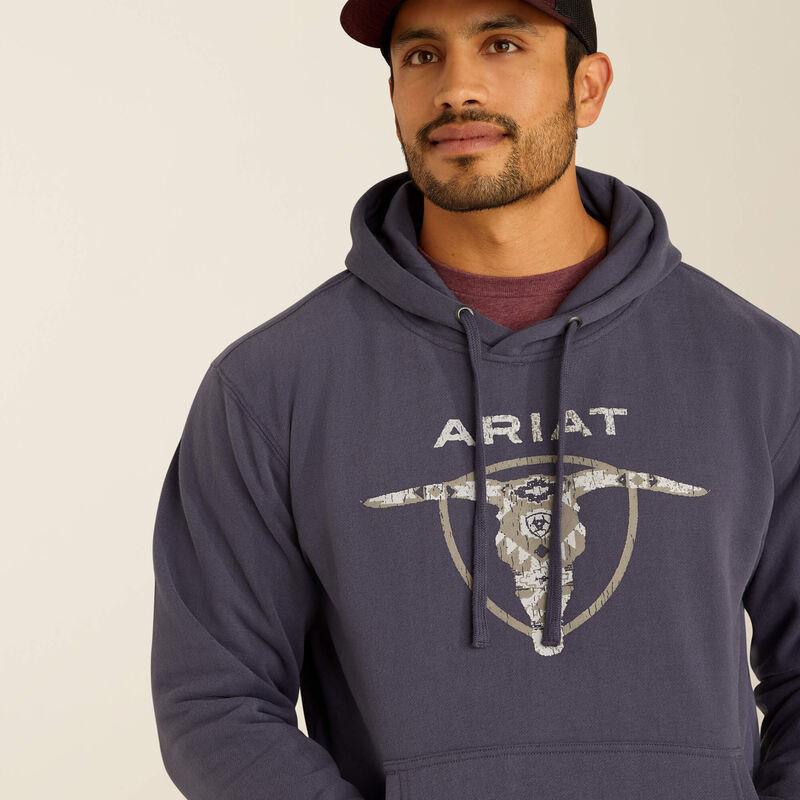 Ariat Men's Southwestern Longhorn Hoodie -Clearance