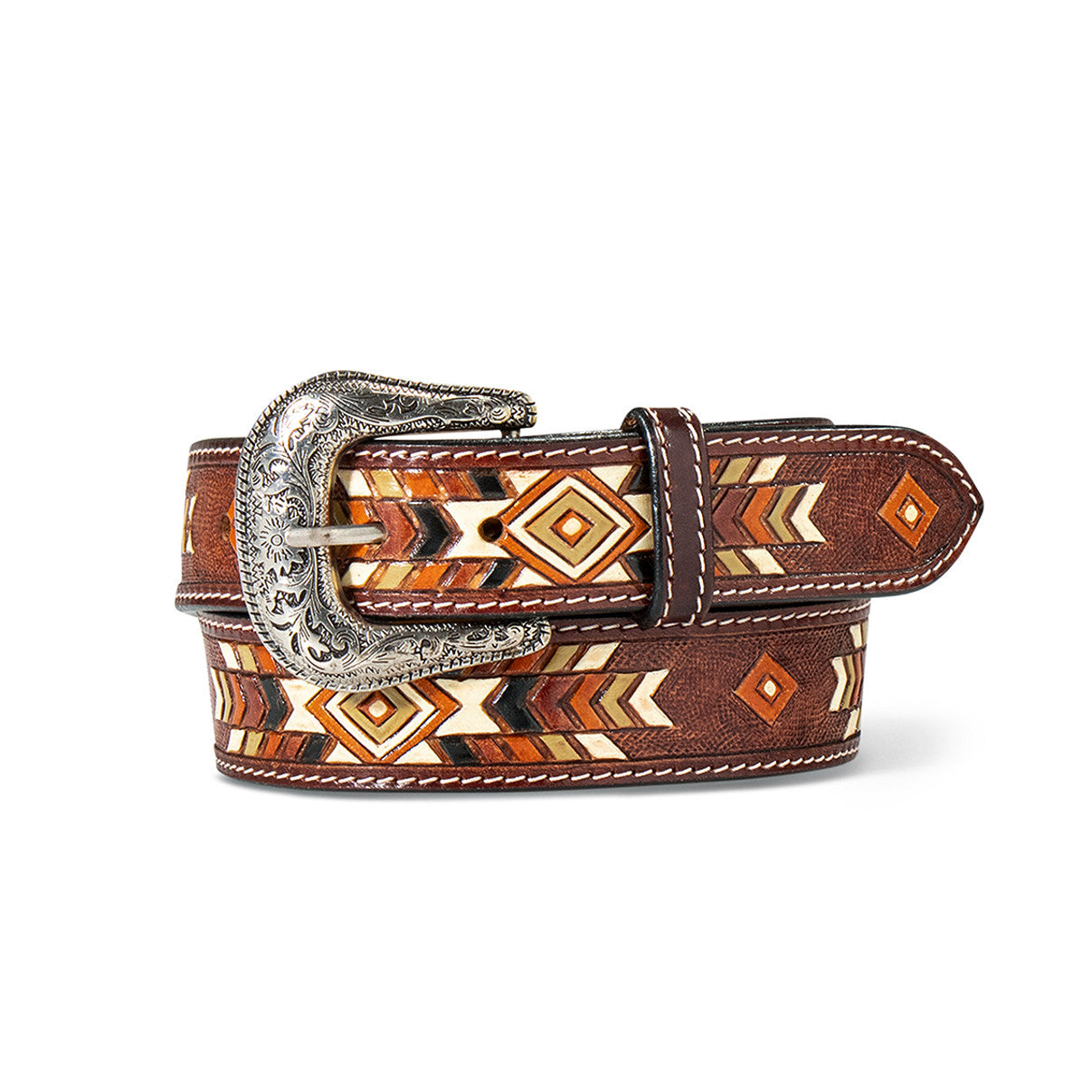 Ariat Women's Hand Tooled Painted Belt