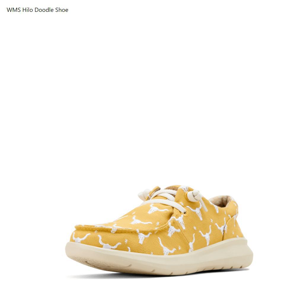 Ariat Women's Hilo Doodle Mustard Steer Heads Shoe