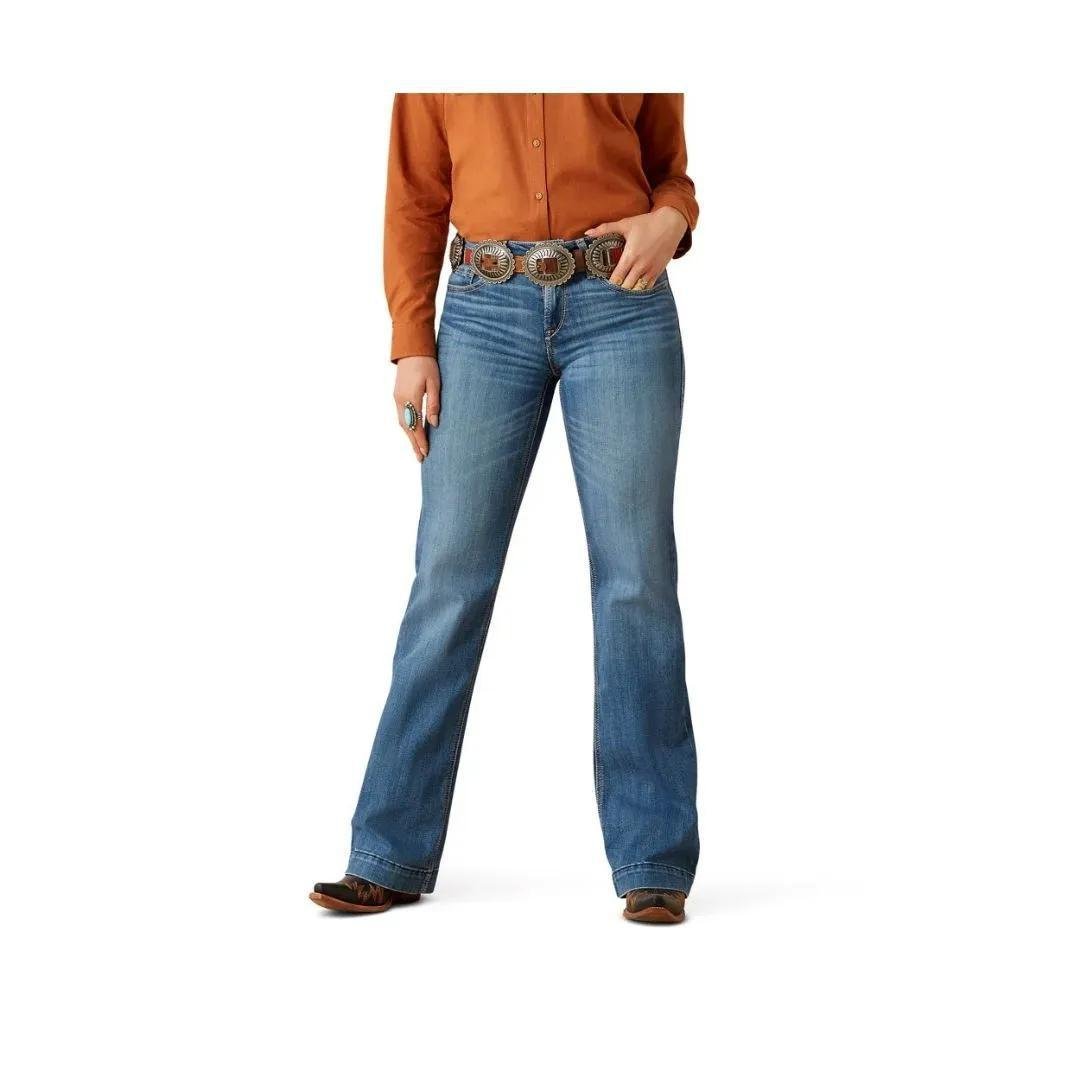 Ariat Women's Perfect Rise Isabelle Wide Trouser Jeans - Albuquerque - Ariat
