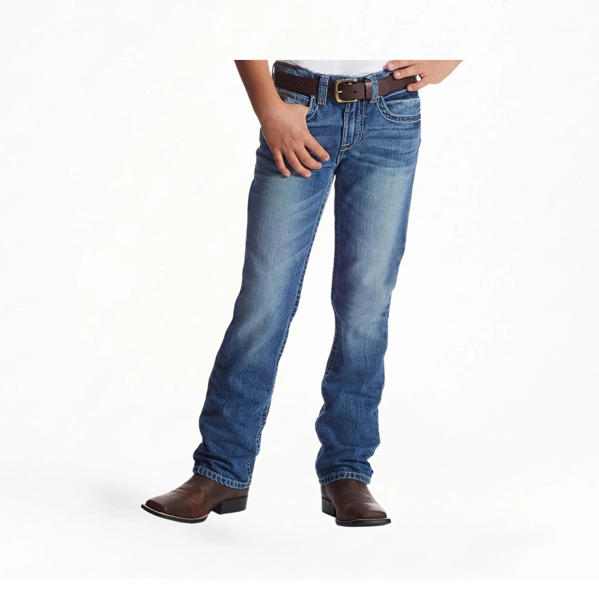Ariat Boy's B5 Slim Charger Stackable Straight Leg Jeans
