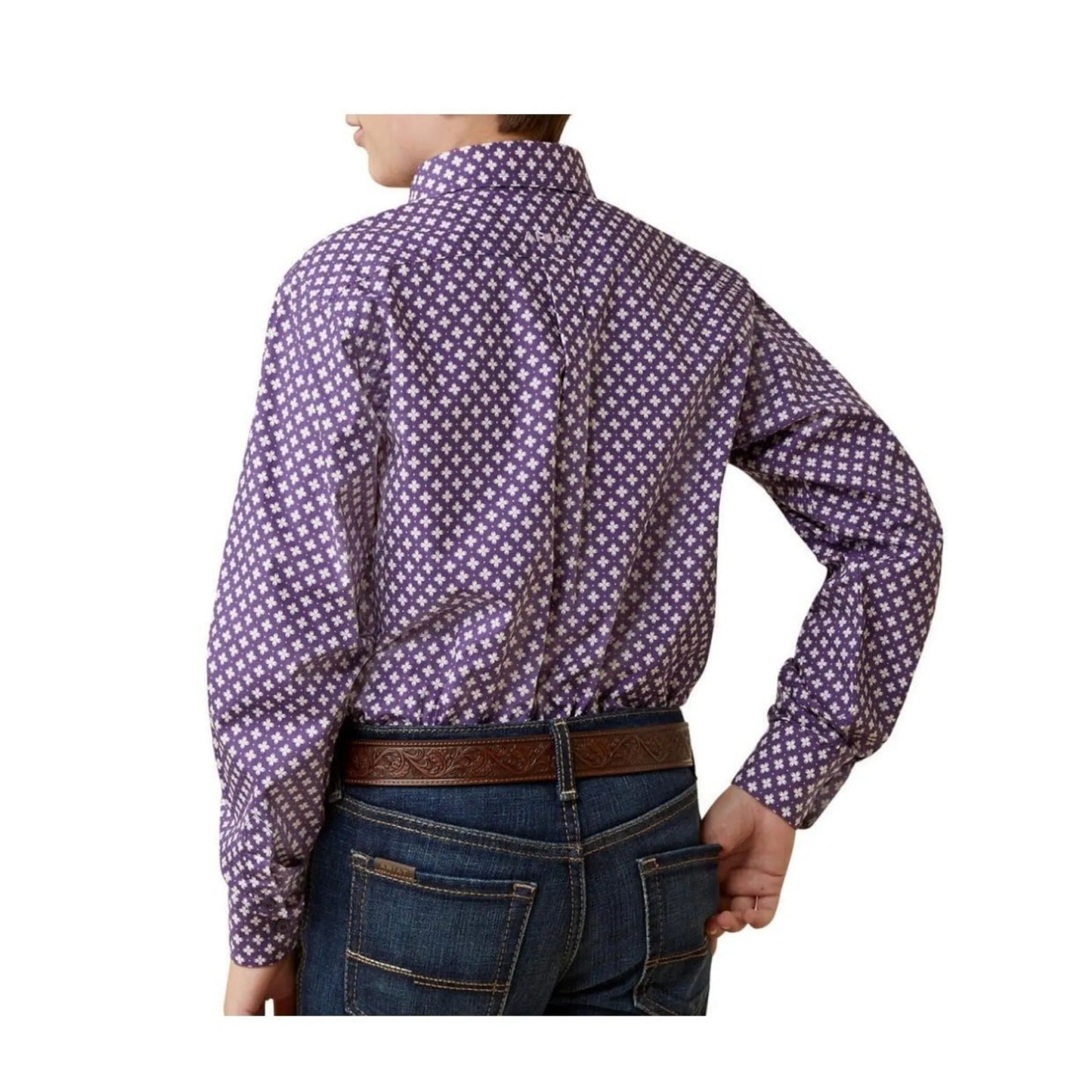 Ariat Boy’s Shirt Casual Classic Fit Long Sleeve Button Down