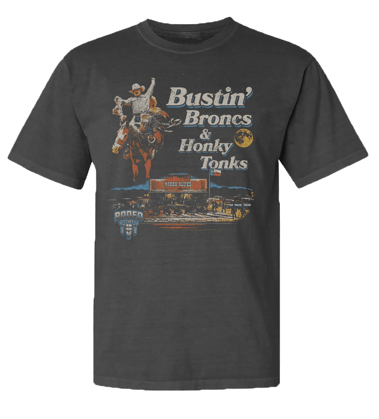 Rodeo Time Bustin Broncs & Honky Tonks T - Rodeo Time