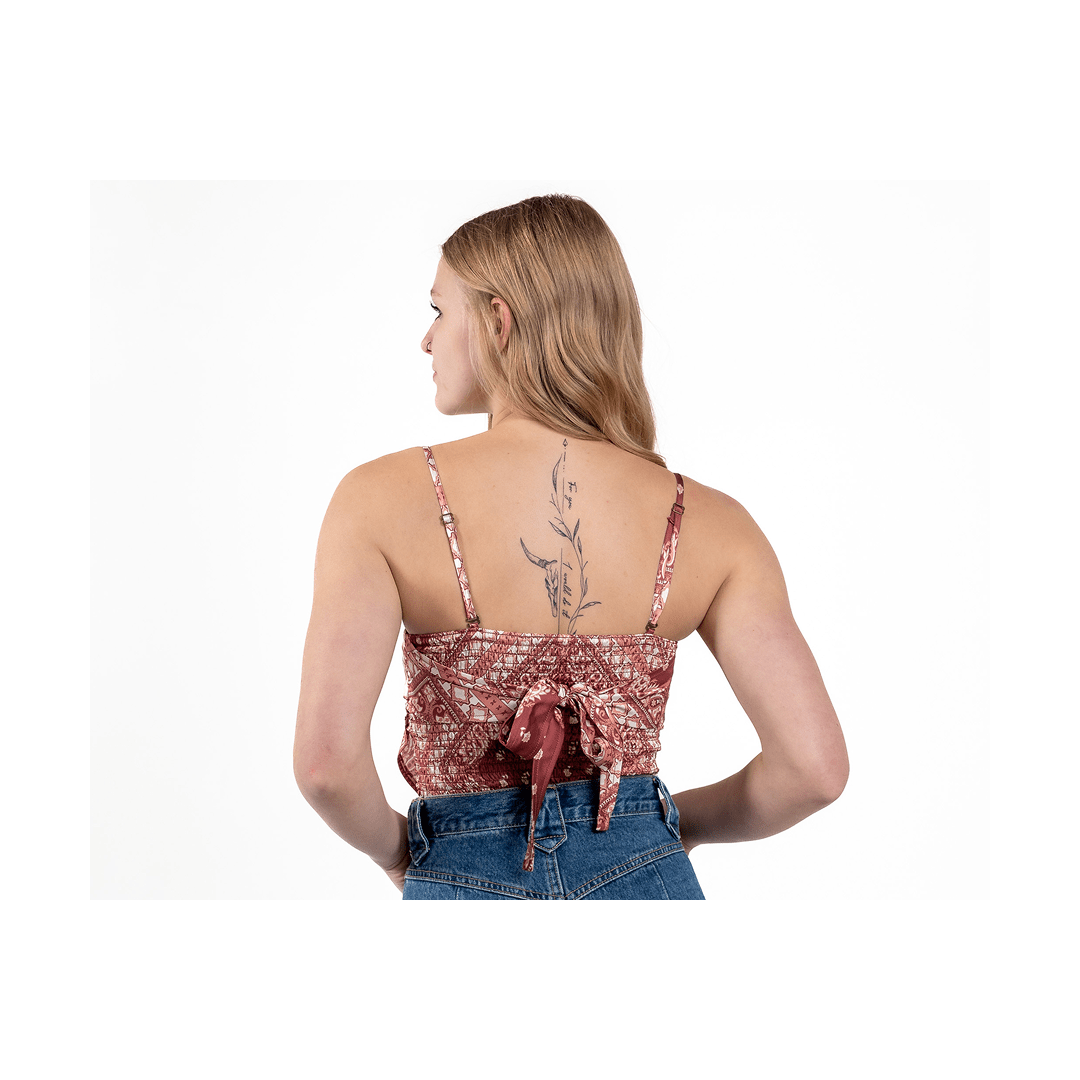 Rock & Roll Bandana Tank Top – Women's, Burgundy