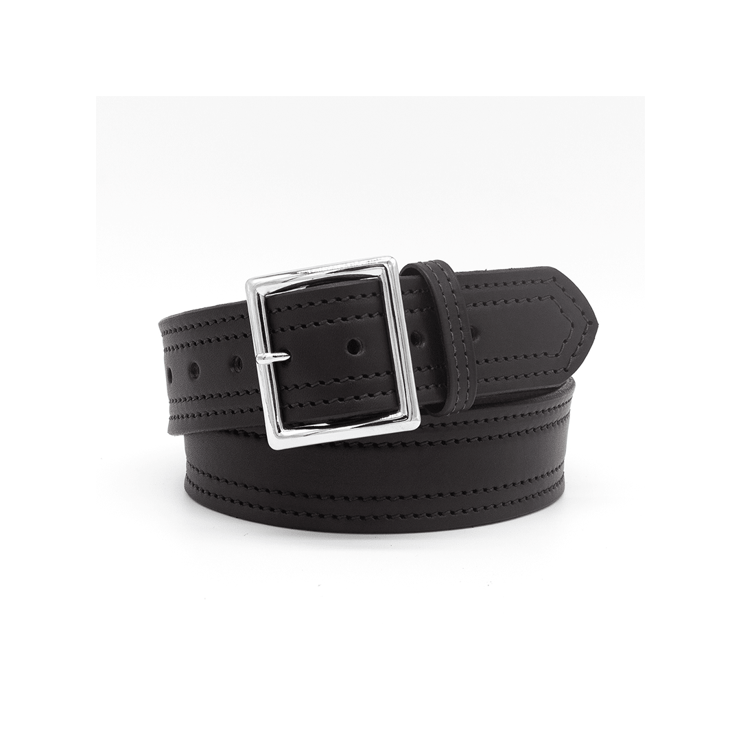 Boston Leather 1.75″ 10-12 OZ, Garrison Belt With 4 Row Stitching - Boston Leather