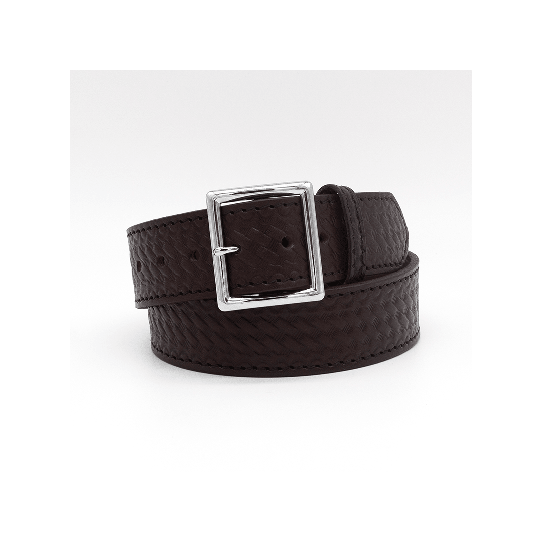 Boston Leather 1.75″ 10-12 Oz, Stitched Edge Garrison Belt - Boston Leather