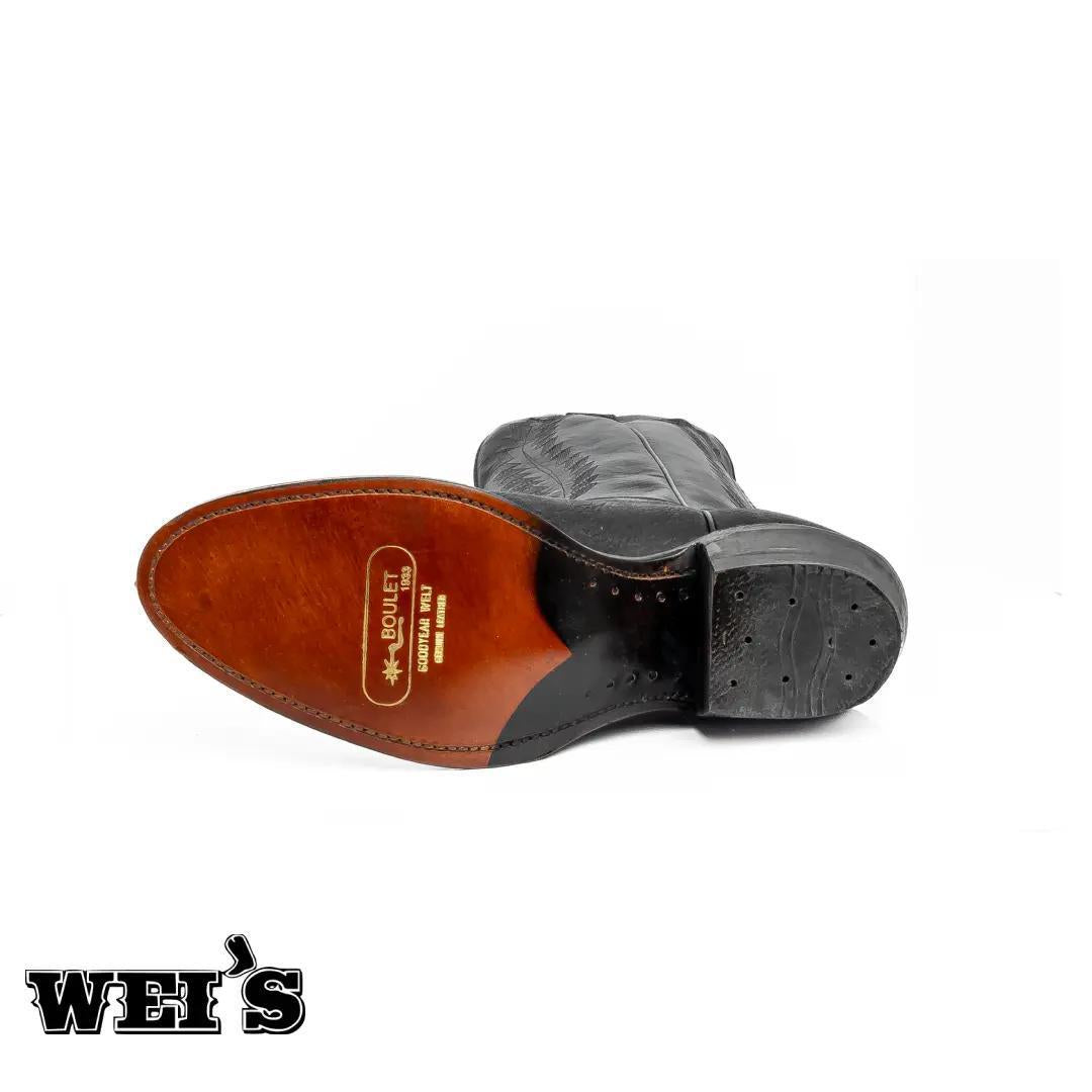 Boulet Men's 13" Cowboy Boots Black - CLEARANCE