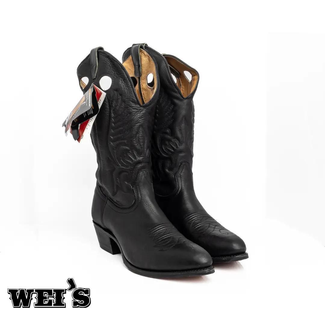 Boulet Men's Cowboy Boots Black 0068 - CLEARANCE