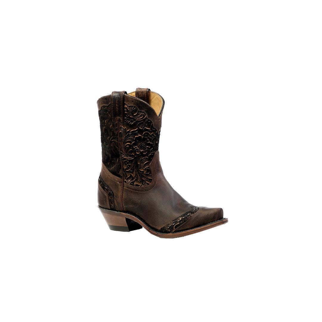 Boulet Women's Art Barocco Calf Split Tabac Cowgirl Boots