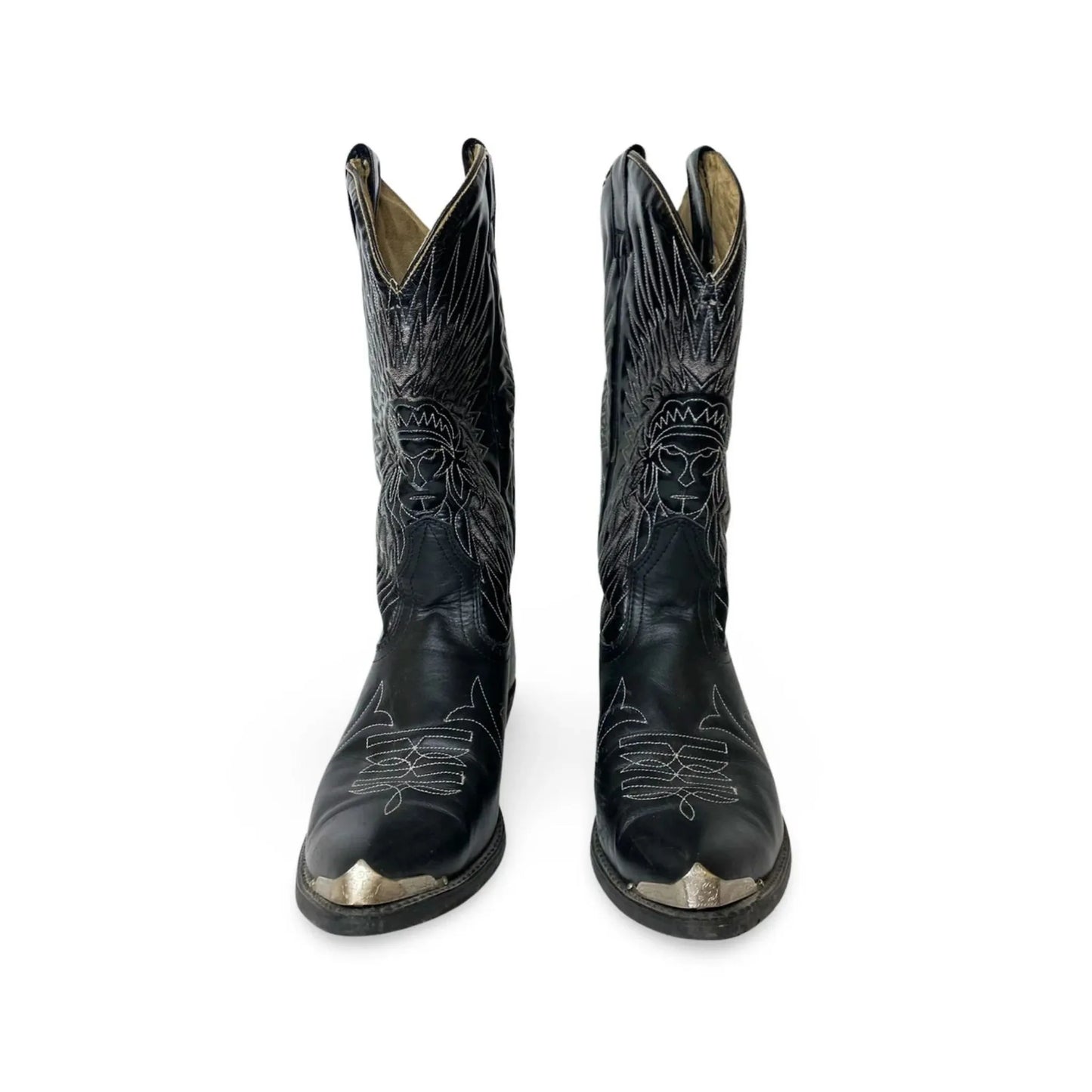Canada West Men's Bullrider Black Chieftain Stitching Cowboy Boot - Clearance weis-western-wear