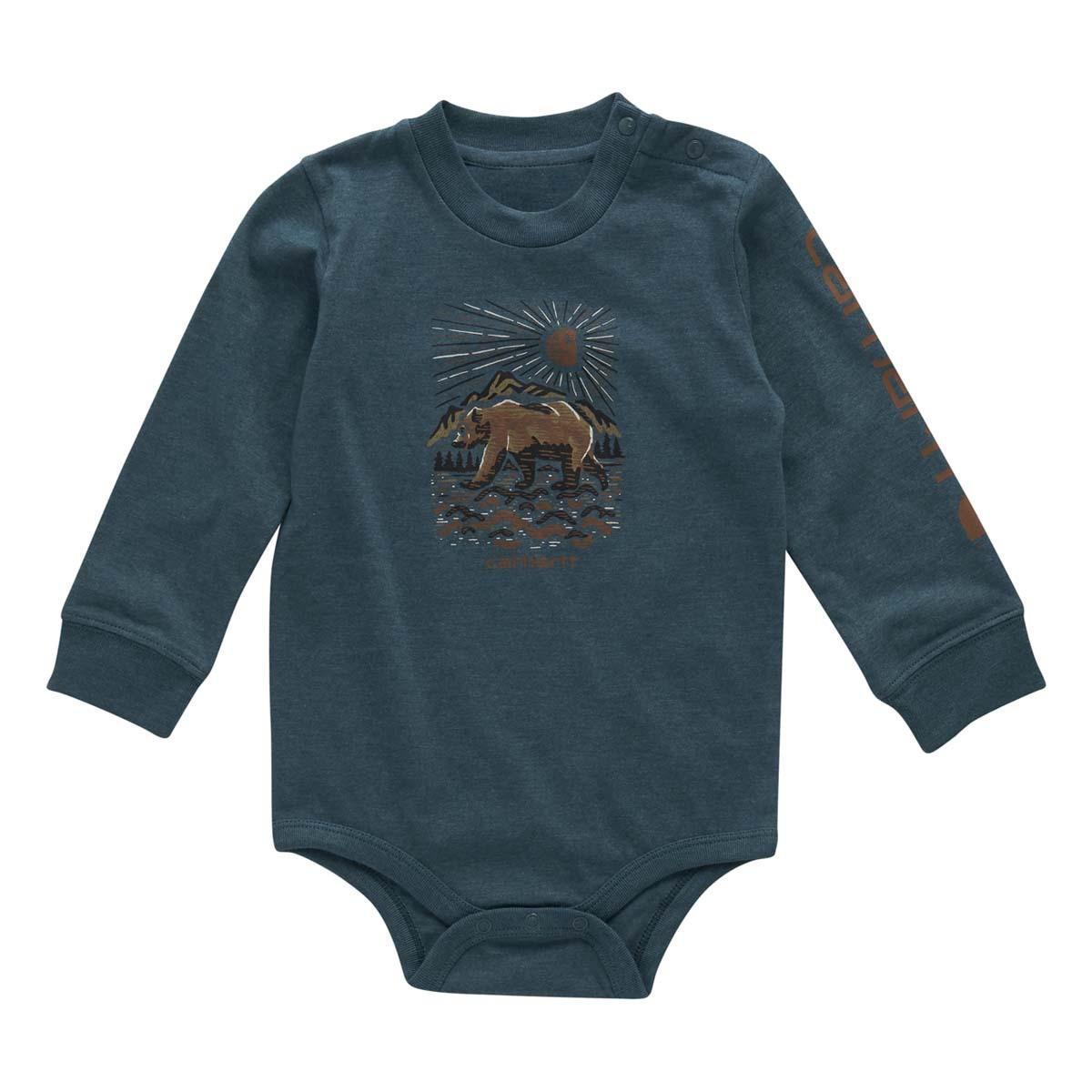 Carhartt Boy's Infant Long Sleeve Bear Bodysuit - Carhartt