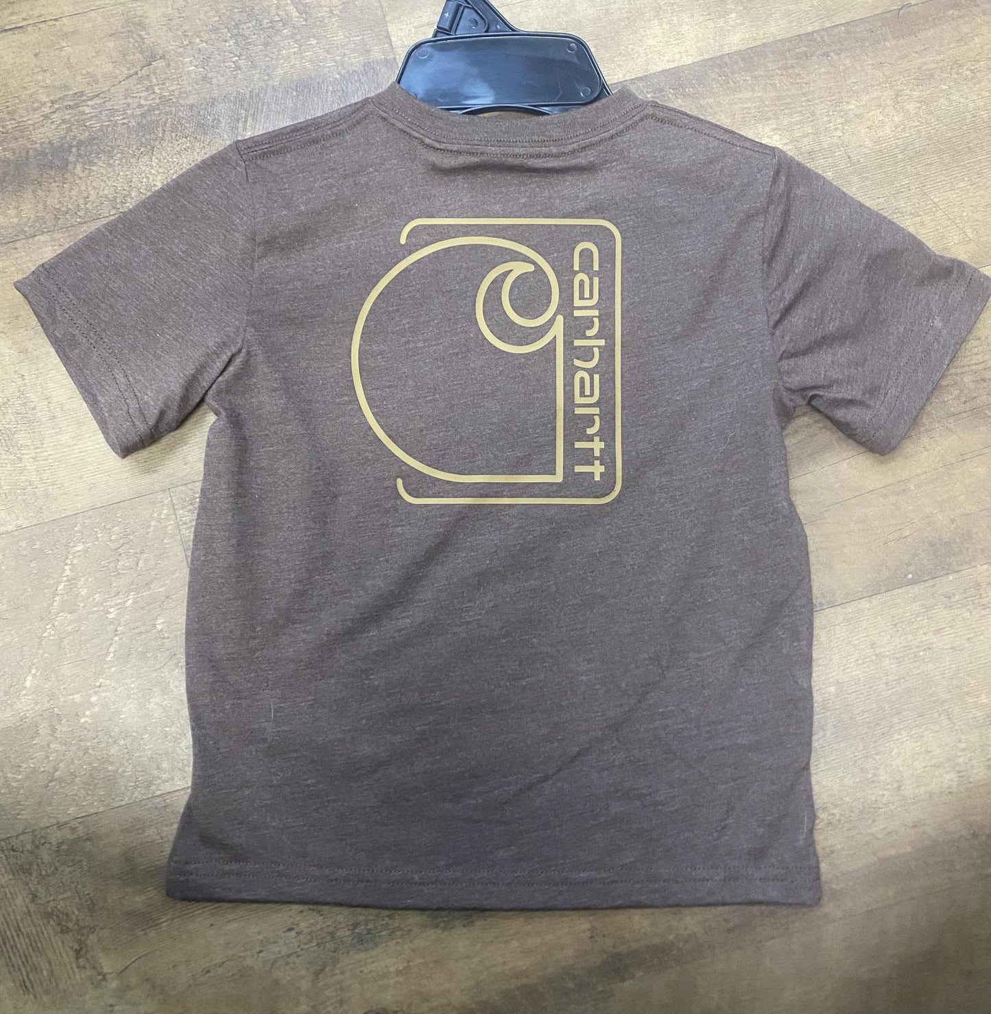 Carhartt Boy's Short Sleeve Pocket Crewneck T-Shirt With Logo on Back