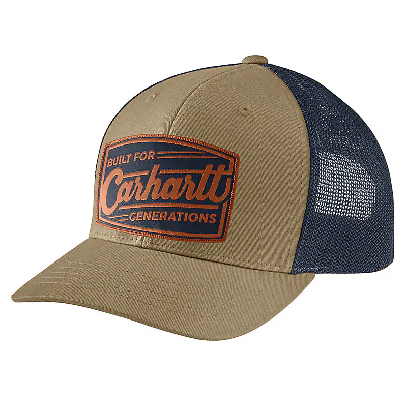 Carhartt Canvas Mesh-Back Built Patch Ball Cap