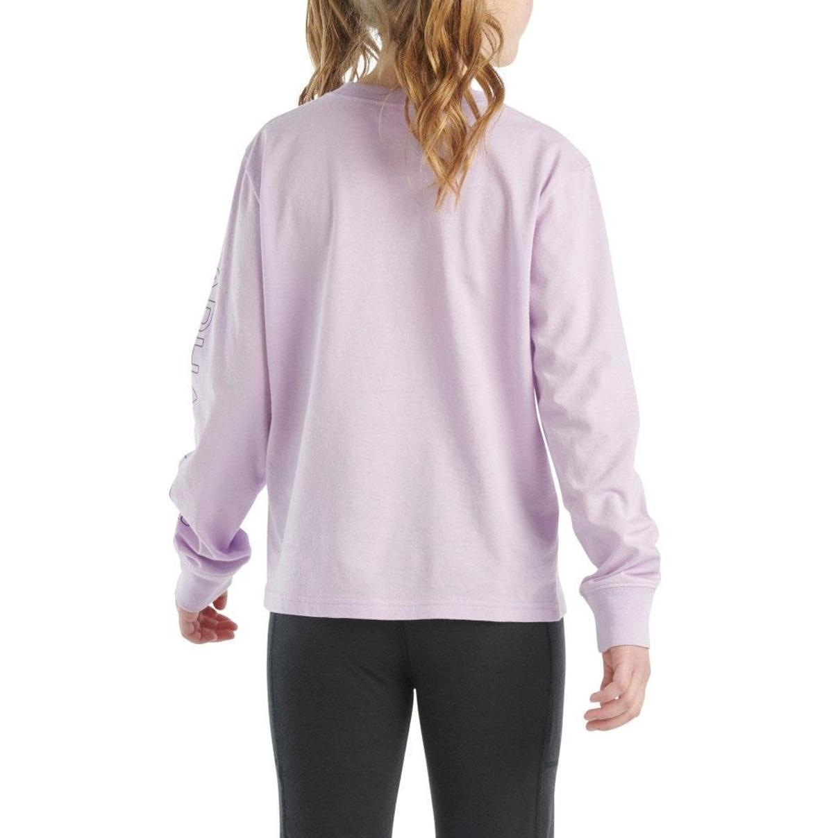 Carhartt Girl's Long-Sleeve Graphic Pocket T-Shirt Petal
