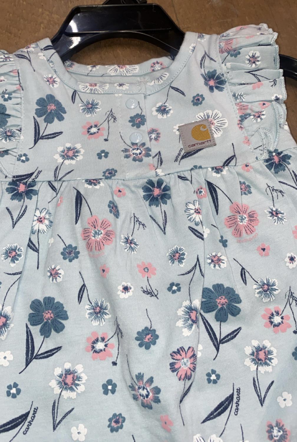 Carhartt Infant Sleeveless Floral Print Romper