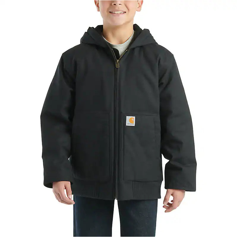 Carhartt Kid's Flannel Quilted Lined Active Jacket weis-western-wear