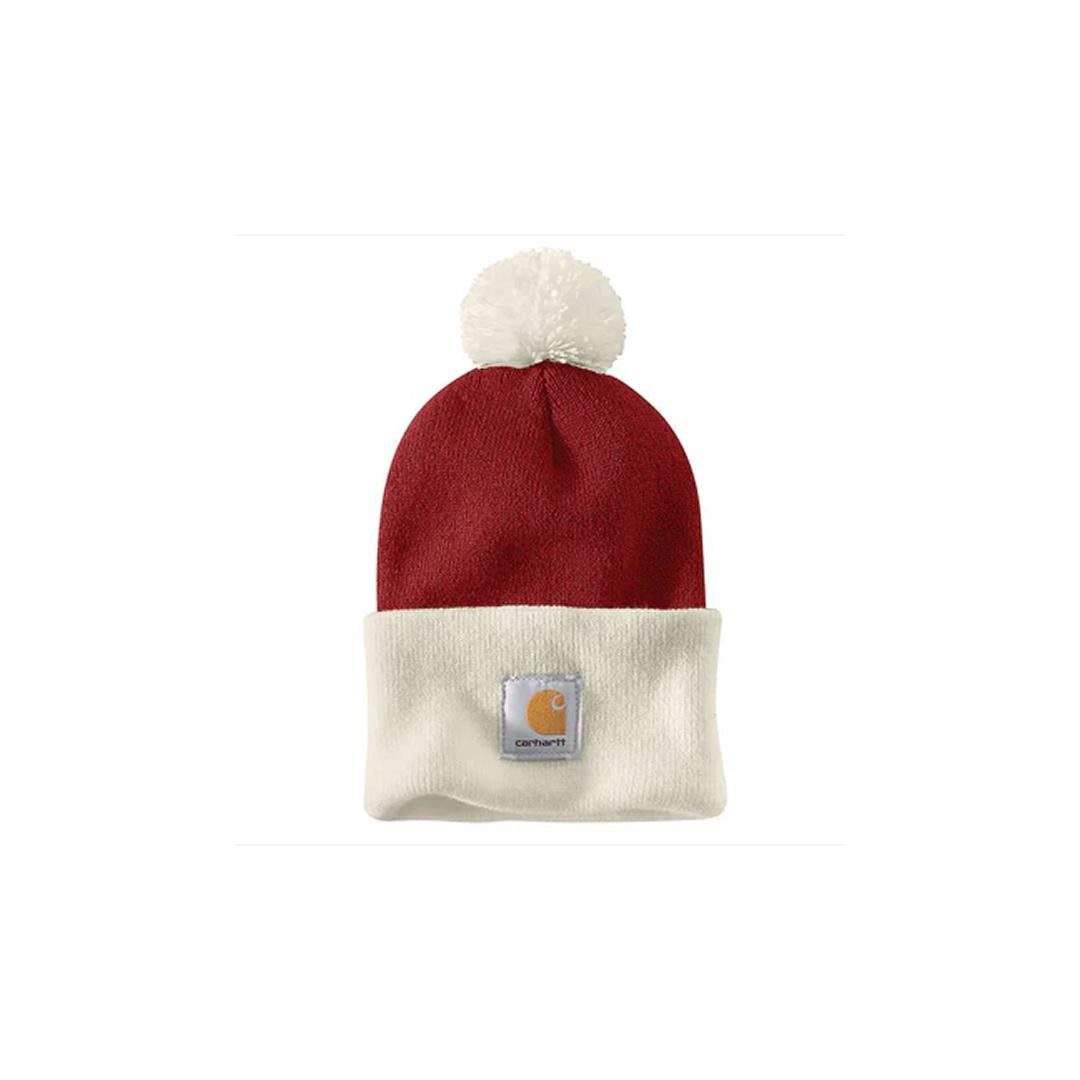 Carhartt Knit Pom Cuffed Beanie weis-western-wear