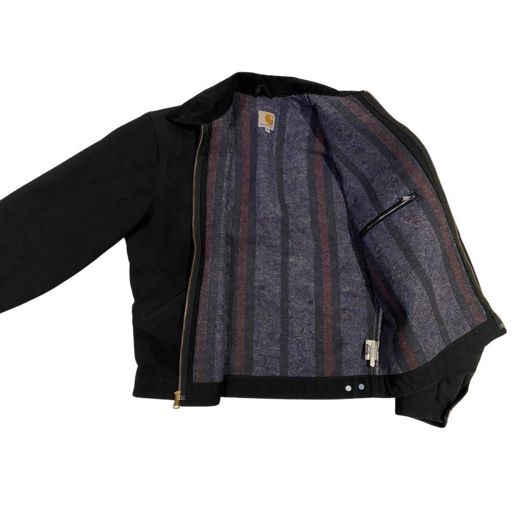 Carhartt Men's Detroit Duck Blanket Lined Black Jacket - Carhartt
