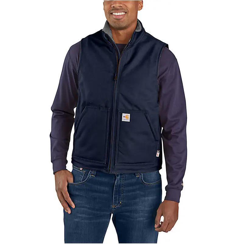Carhartt Men's Flame Resistant Duck Sherpa Lined Vest