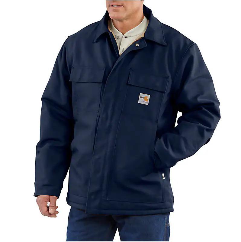 Carhartt Men's Flame Resistant Duck Tradtional Coat/Quilt Lined 3 Warmest Rating