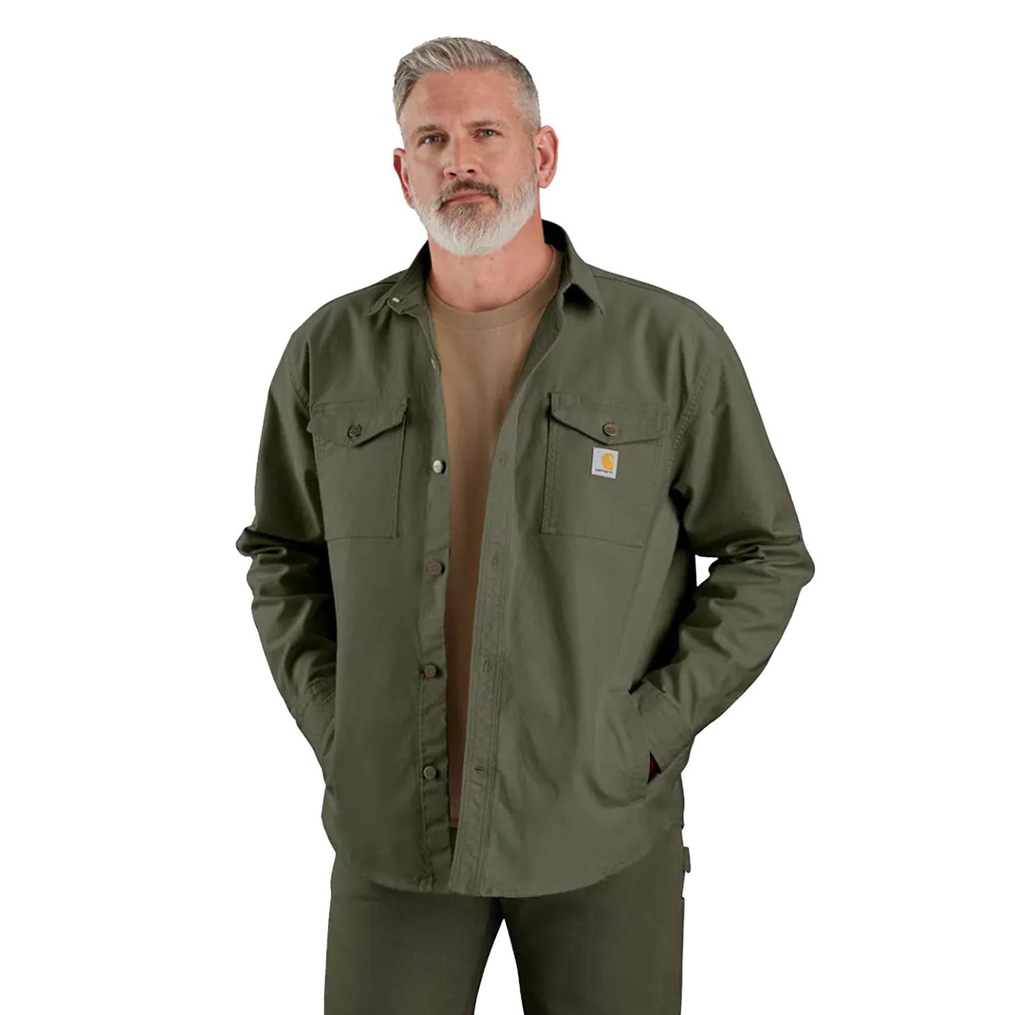 Carhartt Men's Montana Rugged Flex Loose Fit Heavyweight Duck Shirt Jac